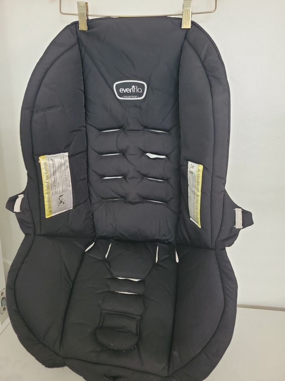 Evenflo Safemax Litemax 35 Black Baby Seat Cover Fabric Pad Cushion Replacement
